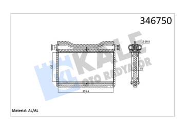 KALORIFER RADYATORU BMW N47 F10 F01 F07 Marka : KALE