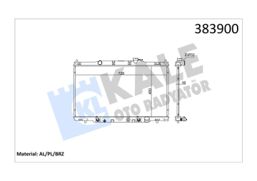 RADYATÖR CRV II AL/PL/BRZ 400x728x16 Marka : KALE