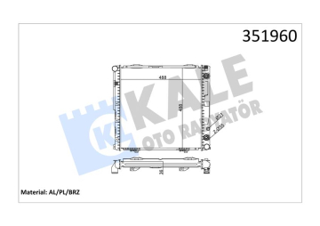 MOTOR SU RADYATORU KLIMALI / OTOMATIK SANZIMAN MERCEDES W124 S124 C124 A124 Marka : KALE