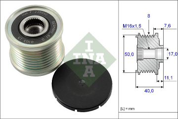 ALTERNATOR KASNAGI MERCEDES X164 W211 W221 W164 Marka : INA