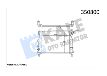 MOTOR SU RADYATORU 18 K4F 204D3 M47D20 FREELANDER I L314 00 06 Marka : KALE
