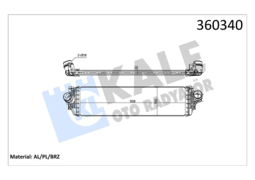 INTERCOOLER FORD FOCUS IV 17 1.0-1.5 ECOBOOST 30MM Marka : KALE