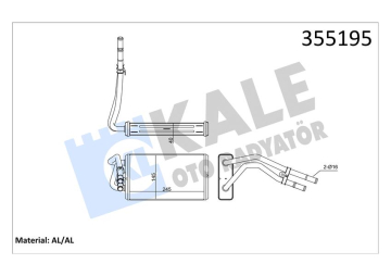 KALORİFER RADYATORU BRAZING FORD TRANSIT 94 00 Marka : KALE