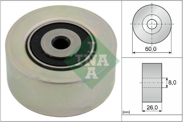 ALTERNATÖR GERGİ RULMANI PARTNER-P206-306-JUMPY1.9D -P307 1.4 16V-1.6 16V-C2 1.4-1.6-C3 1.4i-1.4 16V Marka : INA