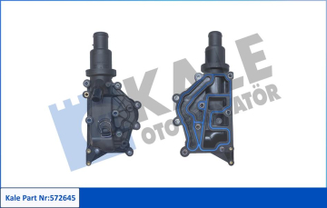 KOMPLE TERMOSTAT-PLASTİK GÖVDELİ 89 C RENAULT CLIO-FLUENCE-GRAND SCENIC-LAGUNA-MEGANE-SCENIC Marka : KALE