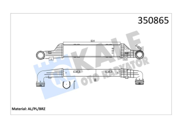TURBOSARJ RADYATORU MERCEDES E-CLASS W210 S210 Marka : KALE