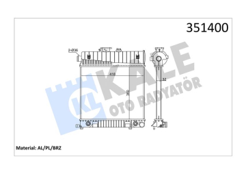 MOTOR SU RADYATORU MERCEDES M111 W202 S202 W210 S210 KLIMASIZ Marka : KALE