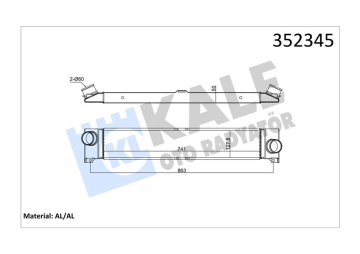 İNTERCOOLER DUCATO 2.3 JTD 06 Marka : KALE