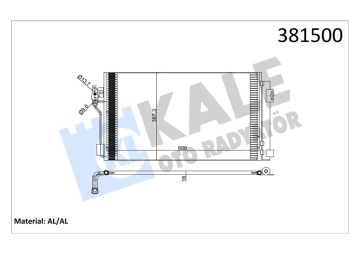 KLIMA RADYATORU MERCEDES VITO W639 03 Marka : KALE