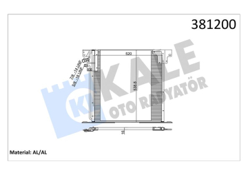KLIMA RADYATORU MERCEDES VITO W638 97 03 Marka : KALE