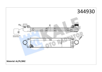 TURBO RADYATORU 224DT DISCOVERY SPORT L550 14 FREELANDER 2 L359 06 14 R.R EVOQUE L538 11 19 2.0ST FORD FOCUS 2 FOCUS 3 Marka : KALE
