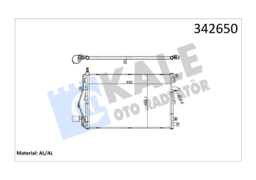 KLİMA KONDENSERİ VOLVO XC90 I 2.5T T6 V8 D5 00-14 AL-AL Marka : KALE