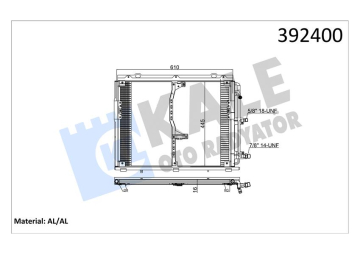 KLIMA RADYATORU MERCEDES S-CLASS W140 91 98 Marka : KALE