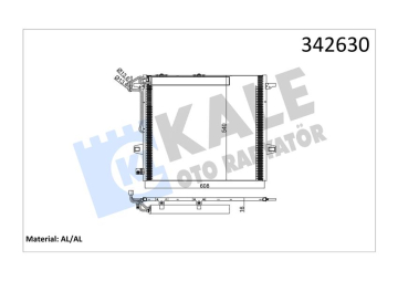 KLIMA RADYATORU MERCEDES X164 W164 W251 Marka : KALE