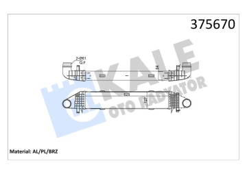 TURBOSARJ RADYATORU MERCEDES W204 S204 C204 W212 C207 A207 Marka : KALE
