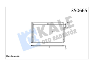 KLIMA RADYATORU 306D1 M62 B44 RANGE ROVER 3 VOGUE L322 02 15 Marka : KALE