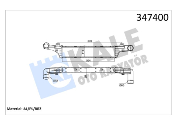 TURBOSARJ RADYATORU MERCEDES E-CLASS W210 S210 Marka : KALE