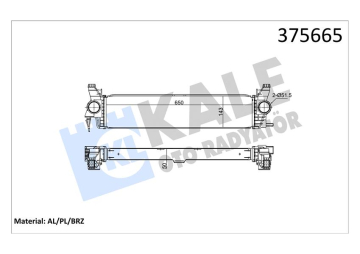 TURBOSARJ RADYATORU MERCEDES VITO W447 14 Marka : KALE