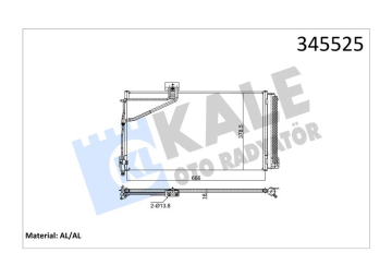 KLIMA RADYATORU MERCEDES SLK-CLASS R171 04 11 Marka : KALE