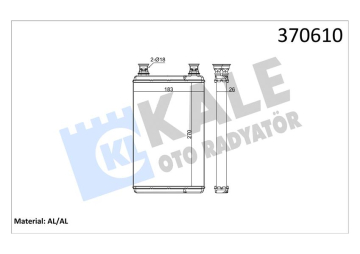 KALORIFER RADYATORU MERCEDES S-CLASS W221 05 13 Marka : KALE