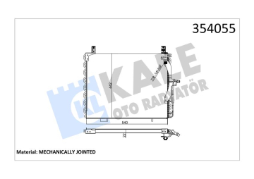 KLIMA RADYATORU MERCEDES W124 S124 A124 C124 Marka : KALE