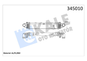 TURBOSARJ RADYATORU MERCEDES W204 S204 C204 W212 C207 R172 Marka : KALE