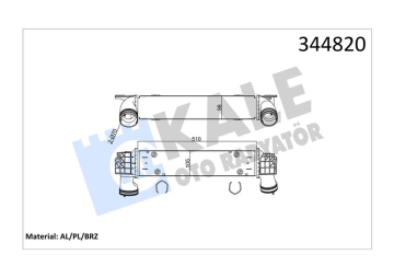 TURBO RADYATORU BMW N47N E90 E92 E93 E84 Marka : KALE