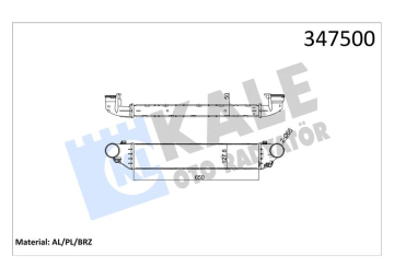 TURBOSARJ RADYATORU MERCEDES W203 CL203 S203 C209 A209 R171 Marka : KALE