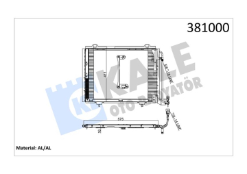 KLIMA RADYATORU MERCEDES C-CLASS W202 S202 Marka : KALE