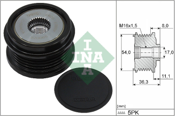 ALTERNATÖR KASNAĞI ASTRA K 1.4 INSIGNIA B 1.5 B14XE-XNT-XFT-XFL-D14XFT-XFL-B15SFT-D15SFT-SFL Marka : INA