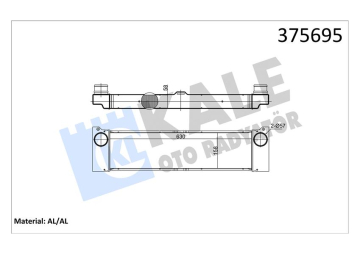 TURBOSARJ RADYATORU MERCEDES VITO W639 03 Marka : KALE