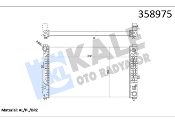 RADYATÖR AUDI A4 A6 2.4/2.6/2.8 95-01-SIPERB 2.8 V6-2.5 TDI Marka : KALE