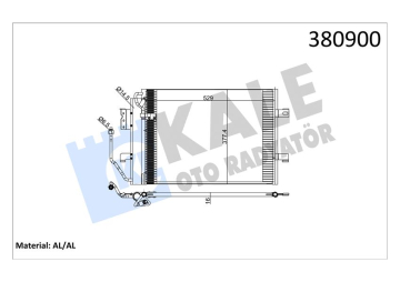 KLIMA RADYATORU MERCEDES A-CLASS W168 97 04 Marka : KALE