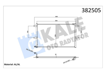 KONDENSER VOLKSWAGEN POLO-CADDY II 95 SEAT CORDOBA-IBIZA II-INCA 93 1.4 1.6 1.8 19D-TDI-SDI KURUTUC USUZ BRAZING AL-AL 584X338X18 KLİMA RADYATÖRÜ Mark