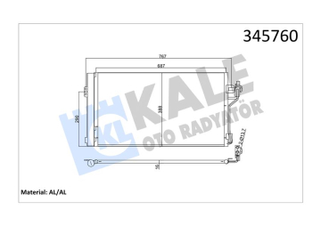 KLIMA RADYATORU MERCEDES VITO W639 03 Marka : KALE