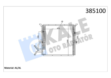 KLIMA RADYATORU BMW M40 M41 M42 M43 M44 M50 M52 E36 S54 M54 Z3 Marka : KALE