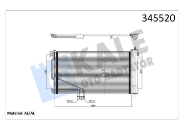 KLIMA RADYATORU MERCEDES SLK-CLASS R171 04 11 Marka : KALE