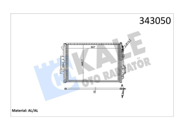 KLIMA RADYATORU MERCEDES S-CLASS W221 05 13 Marka : KALE