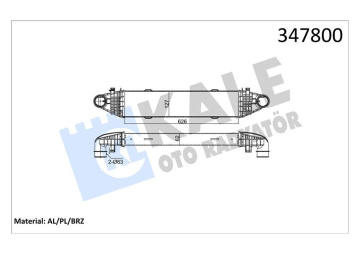 TURBOSARJ RADYATORU MERCEDES C-CLASS W204 S204 Marka : KALE