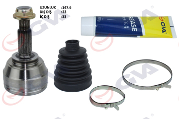 AKS KAFASI DIŞ ÖN CLIO IV 1.5 DCI 12- 75-90HP - 16- 110HP 6 MISKETLI 23x33x49 144mm Marka : GVA