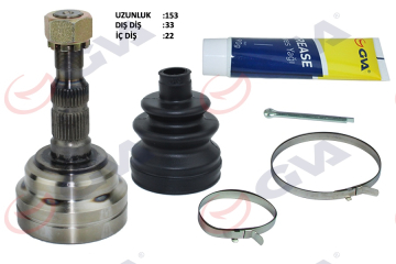 AKS KAFASI DIŞ ÖN ASTRA G 1.4/1.6 16V 98-05 33x22x52 153.5mm Marka : GVA