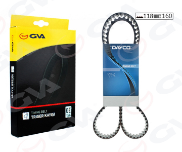TRİGER KAYIŞI 118x160 PEUGEOT 207-208-308-2008-3008-5008-PART.TEPEE-BERLIN-CELYSEE-C3-C4-DS3-DS4 1 Marka : GVA