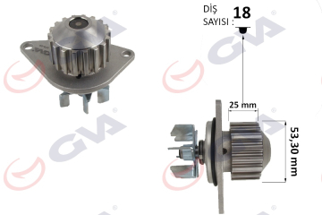 DEVİRDAİM 206-207-1007-PARTNER-BERLINGO-C2-C3-SAXO-XSARA 1.4 PA837 Marka : GVA