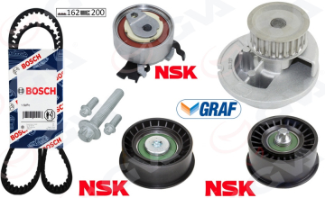 DEVİRDAİMLİ EKSANTRİK GERGİ KİTİ 162x200 ASTRA G 1.4 1.6 16V 98-05 VECTRA C 1.6 CORSA C 1.4 1.6 Marka : GVA