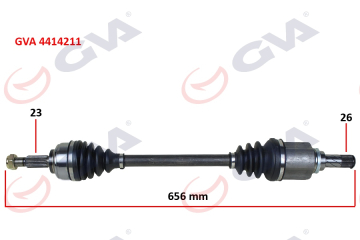 KOMPLE AKS SOL SYMBOL-THALIA/LOGAN II 1.5 DCI 12- ABS LI Marka : GVA