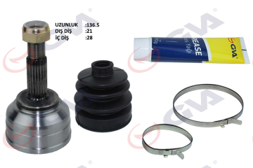 AKS KAFASI DIŞ ÖN DACIA LOGAN-SANDERO 1.4-1.6 04-12 21x28x49 137.5mm Marka : GVA