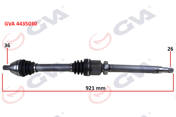 ÖN AKS KOMPLE SAĞ FORD FOCUS II 1.6TDCİ 04-11 -CMAX 1.6TDCİ 07-11 -VOLVO S40 II 04 12 S40 II 544 05 12 V50 545 05 12 1.6D-1.8-2.0D 26X36X921MM Marka :