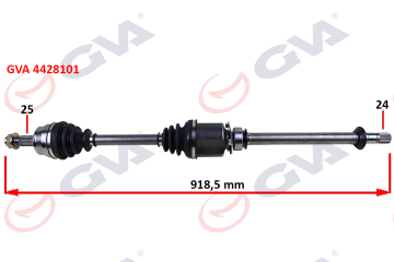 KOMPLE AKS SAĞ MİLLİ AKS LALE Lİ GRANDE PUNTO 1.3 MTJ 05- 75HP 918mm Marka : GVA