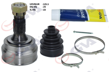 AKS KAFASI DIŞ ÖN PEUGEOT 306 1.6 93-00 25x22x54.8 127mm Marka : GVA