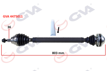 KOMPLE AKS SAĞ CADDY III 1.9 TDI 04-10 BJB 803mm Marka : GVA